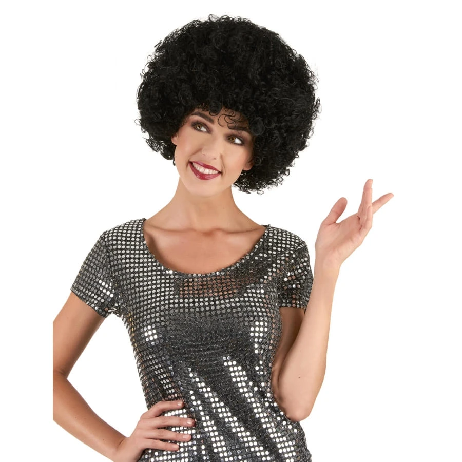 Perruque Noire Afro 4 Perruque Noire Afro – Image 2