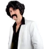 Perruque Noire Et Moustache Style Années 70 -Boutique De Carnaval D'Halloween Perruque noire et moustache style annees 70