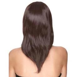 Perruque Noire Lisse Mi-longue, Luxe -Boutique De Carnaval D'Halloween Perruque noire lisse mi longue luxe 29473