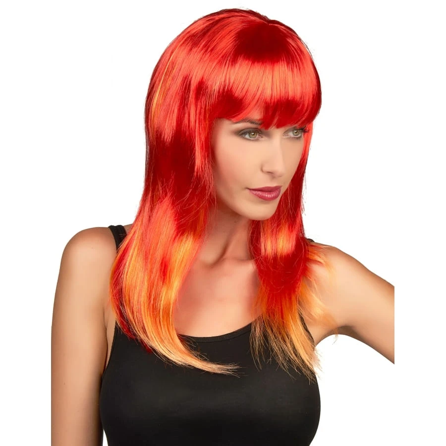 Perruque Rouge Reflets Orange 4 Perruque Rouge Reflets Orange – Image 2
