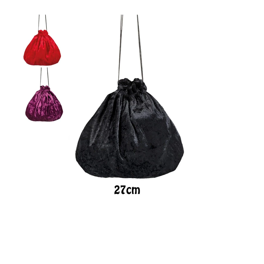 Petite Bourse Effet Velours Style Médiéval 27cm 3 Petite Bourse Effet Velours Style Médiéval 27cm