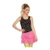 Petite Jupe Rose Fluo à Volants