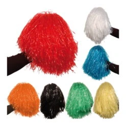 Robe Rose Et Noire De Pompom Girl 7 Robe Rose Et Noire De Pompom Girl -Boutique De Carnaval D'Halloween Pompon coloris metallique 4