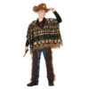 Poncho De Cowboy Du Far West Pour Enfant -Boutique De Carnaval D'Halloween Poncho de cowboy du far west pour enfant