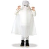 Poncho De Fantôme Blanc Pour Enfant -Boutique De Carnaval D'Halloween Poncho de fantome blanc pour enfant