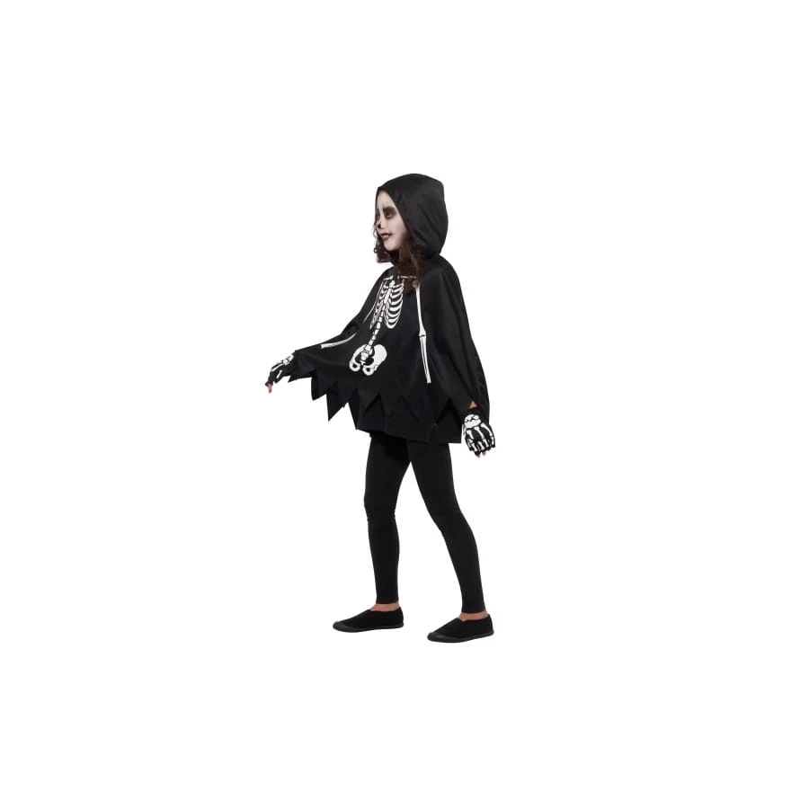 Poncho Et Gants Squelette Pour Enfant 4 Poncho Et Gants Squelette Pour Enfant – Image 2