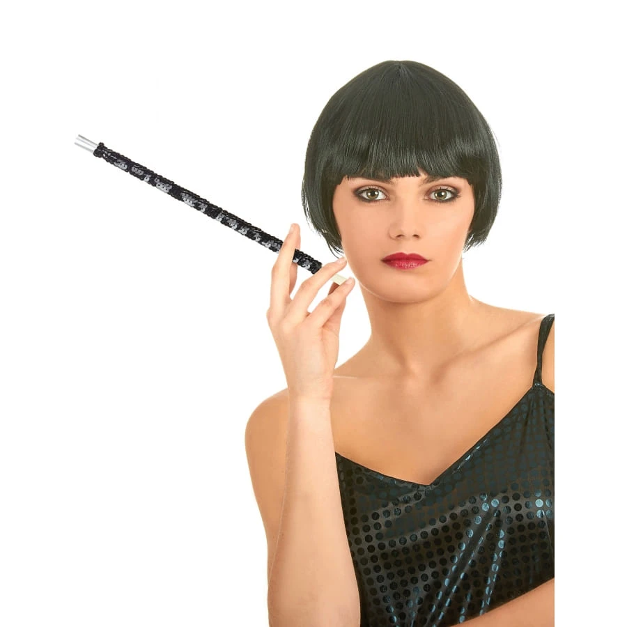 Porte Cigarette Noir à Sequins 4 Porte Cigarette Noir à Sequins – Image 2