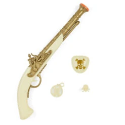 Revolver De Pirate Blanc Avec Accessoires
