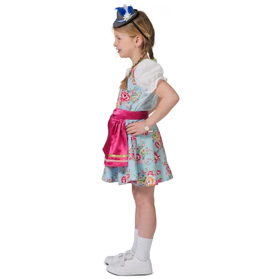 Robe Bavaroise Fleurie Pour Enfant Avec Tablier 4 Robe Bavaroise Fleurie Pour Enfant Avec Tablier – Image 2
