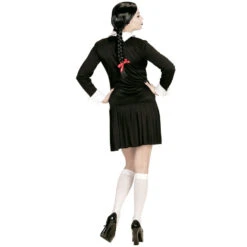 Robe Courte De Mercredi Addams Pour Adulte 7 Robe Courte De Mercredi Addams Pour Adulte -Boutique De Carnaval D'Halloween Robe courte de mercredi addams pour adulte 59913