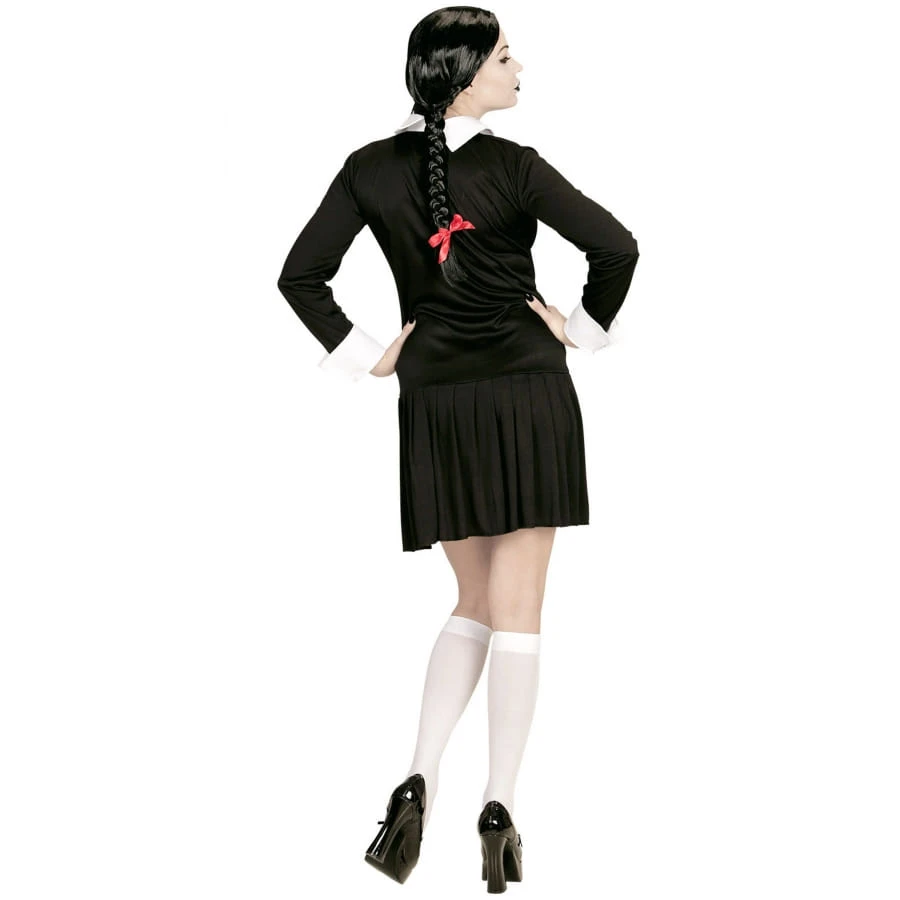 Robe Courte De Mercredi Addams Pour Adulte 5 Robe Courte De Mercredi Addams Pour Adulte – Image 3