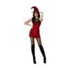 Robe Courte De Sorcière Rouge Satanique