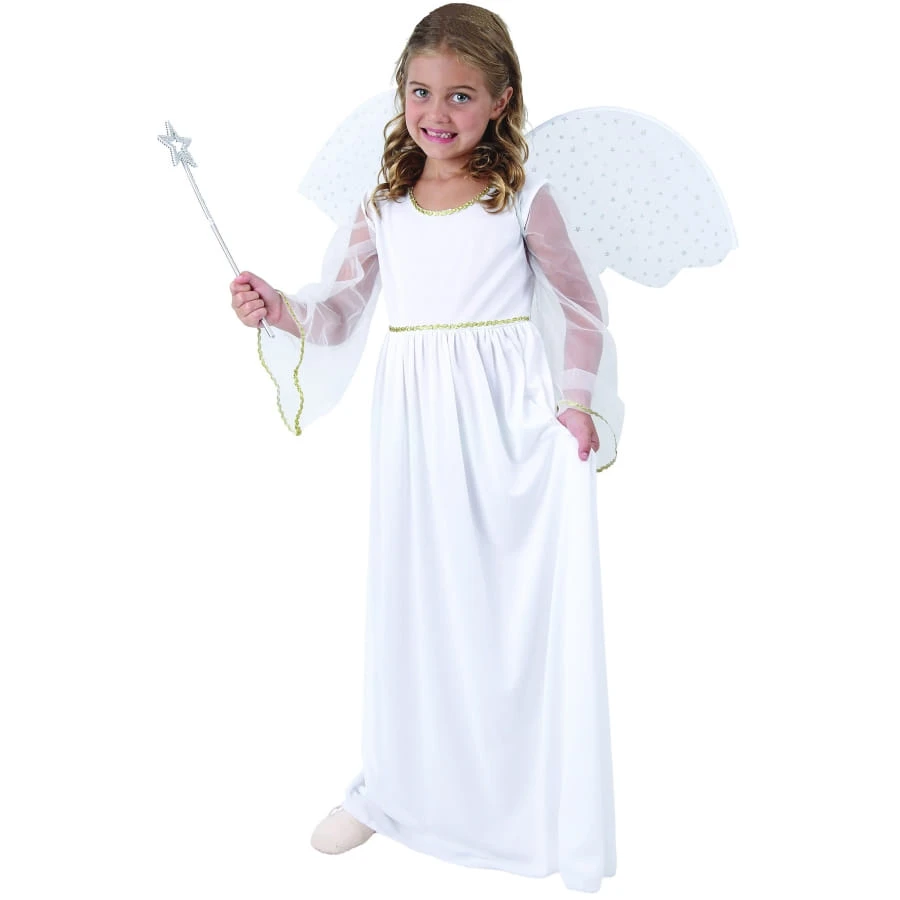 Robe D'ange Blanc Avec Ailes Pour Enfant 3 Robe D'ange Blanc Avec Ailes Pour Enfant