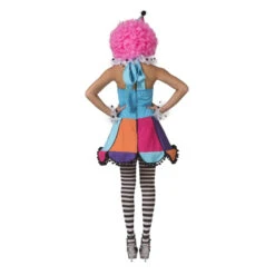 Robe De Clown Multicolore Pour Femme 6 Robe De Clown Multicolore Pour Femme -Boutique De Carnaval D'Halloween Robe de clown multicolore pour femme 64048