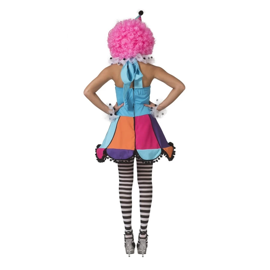 Robe De Clown Multicolore Pour Femme 4 Robe De Clown Multicolore Pour Femme – Image 2