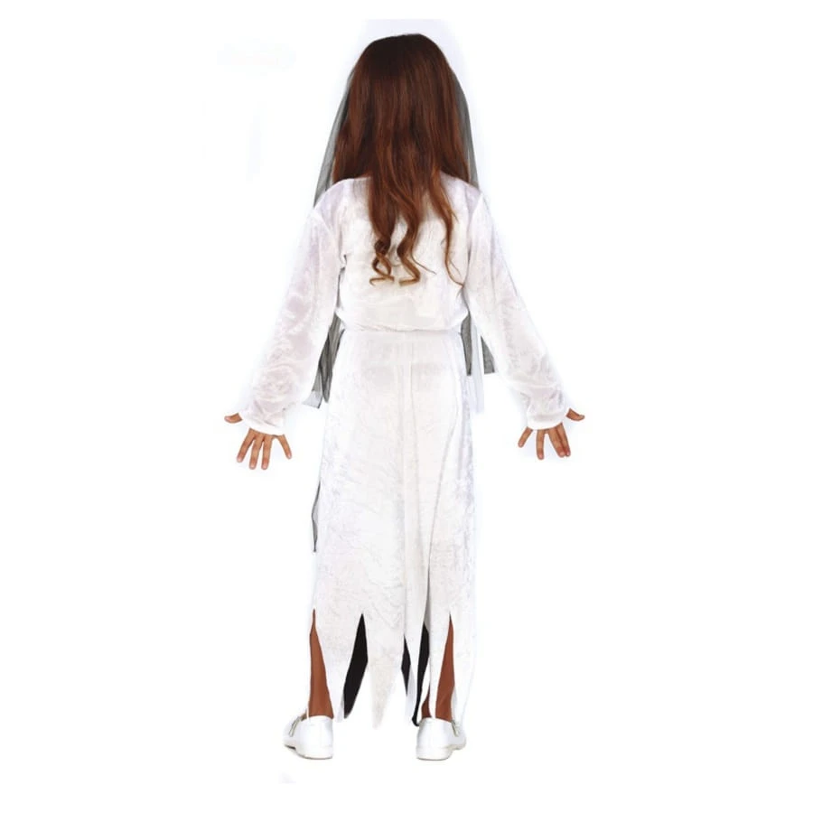 Robe De Jeune Mariée Fantôme Avec Voile, Enfant 4 Robe De Jeune Mariée Fantôme Avec Voile, Enfant – Image 2