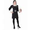 Robe De Mercredi Addams Avec Ceinture Pour Femme