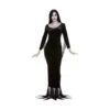 Robe De Morticia Addams Avec Perruque, Pour Femme