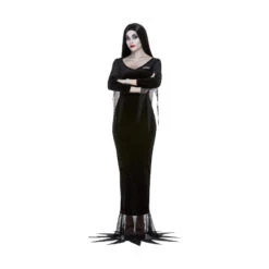 Robe De Morticia Addams Avec Perruque, Pour Femme 9 Robe De Morticia Addams Avec Perruque, Pour Femme -Boutique De Carnaval D'Halloween Robe de morticia addams avec perruque pour femme 57090