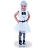 Robe De Petit Fantôme Blanc, Yeux Mobiles -Boutique De Carnaval D'Halloween Robe de petit fantome blanc yeux mobiles