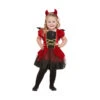 Robe De Petite Diablesse Avec Ailes Et Bandeau -Boutique De Carnaval D'Halloween Robe de petite diablesse avec ailes et bandeau