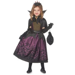 Robe De Petite Vampire Noire Et Violette