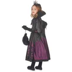 Robe De Petite Vampire Noire Et Violette -Boutique De Carnaval D'Halloween Robe de petite vampire noire et violette 68253