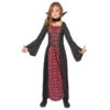Robe De Petite Vampiresse Imprimé Têtes De Mort 2 Robe De Petite Vampiresse Imprimé Têtes De Mort -Boutique De Carnaval D'Halloween Robe de petite vampiresse imprime tetes de mort