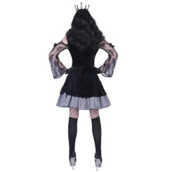 Robe De Reine Sombre Pour Femme 7 Robe De Reine Sombre Pour Femme -Boutique De Carnaval D'Halloween Robe de reine sombre pour femme 68001