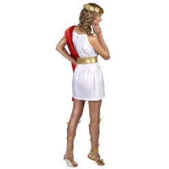 Robe De Romaine Blanche étole Rouge -Boutique De Carnaval D'Halloween Robe de romaine blanche etole rouge 36214