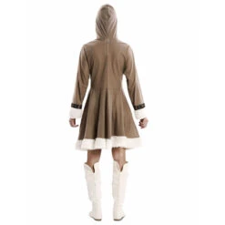 Robe Esquimau Marron Pour Adulte -Boutique De Carnaval D'Halloween Robe esquimau marron pour adulte 65145