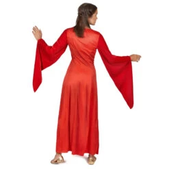 Robe Longue Rouge Style Médiéval Pour Adulte 8 Robe Longue Rouge Style Médiéval Pour Adulte -Boutique De Carnaval D'Halloween Robe longue rouge style medieval pour adulte 53361