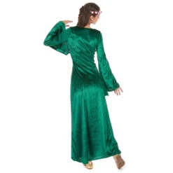 Robe Médiévale Verte Imitation Velours 8 Robe Médiévale Verte Imitation Velours -Boutique De Carnaval D'Halloween Robe medievale verte imitation velours 35514