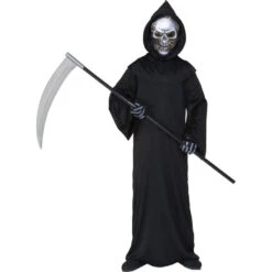 Robe Noire à Capuche De Faucheur Pour Enfant