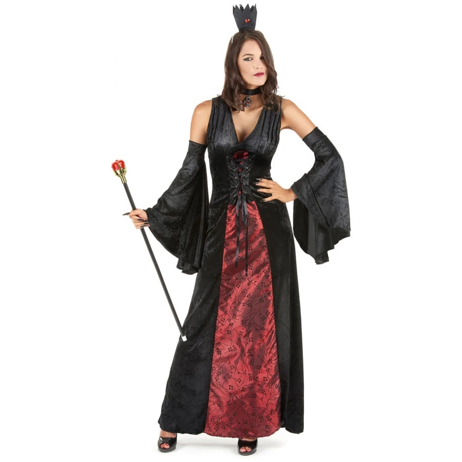 Robe Noire Et Rouge De Vampire Effet Velours 3 Robe Noire Et Rouge De Vampire Effet Velours
