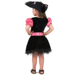 Robe Noire Rose De Petite Piratesse Tête De Mort 8 Robe Noire Rose De Petite Piratesse Tête De Mort -Boutique De Carnaval D'Halloween Robe noire rose de petite piratesse tete de mort 24348