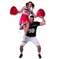 Robe Pompom Girl USA Pour Adulte -Boutique De Carnaval D'Halloween Robe pompom girl usa pour adulte 36433