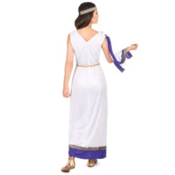 Robe Romaine Blanche Et Violette 8 Robe Romaine Blanche Et Violette -Boutique De Carnaval D'Halloween Robe romaine blanche et violette 35454