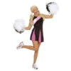 Robe Rose Et Noire De Pompom Girl -Boutique De Carnaval D'Halloween Robe rose et noire de pompom girl