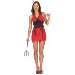 Robe Rouge Courte De Diablesse Sexy