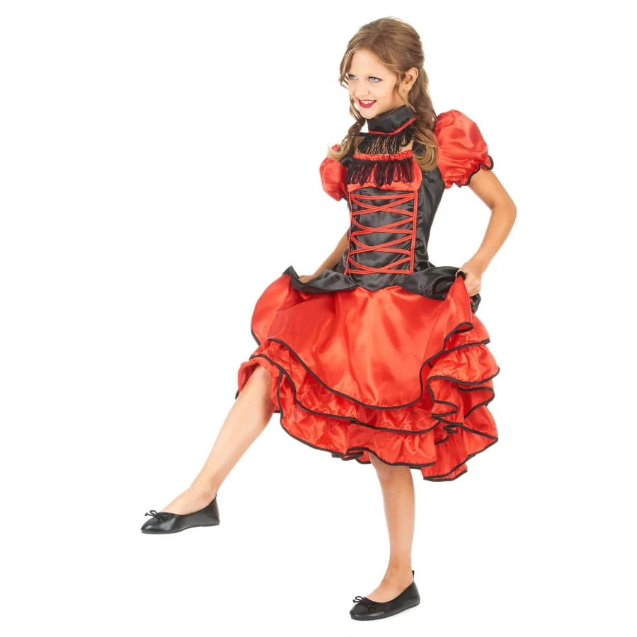Robe Rouge De Cancan Pour Enfant 4 Robe Rouge De Cancan Pour Enfant – Image 2