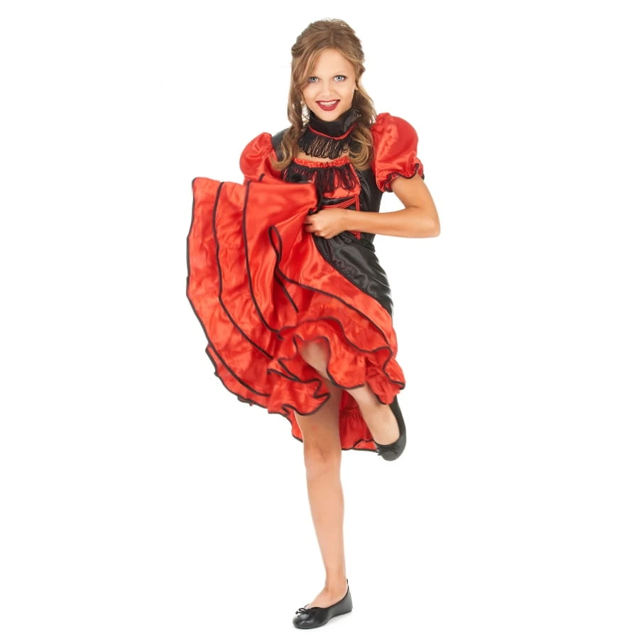 Robe Rouge De Cancan Pour Enfant 3 Robe Rouge De Cancan Pour Enfant
