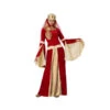 Robe Rouge De Reine Médiévale Pour Femme