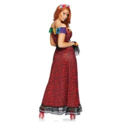 Robe Rouge échancrée Dia De Los Muerto Luxe, Femme 6 Robe Rouge échancrée Dia De Los Muerto Luxe, Femme -Boutique De Carnaval D'Halloween Robe rouge echancree dia de los muerto luxe femme 59267