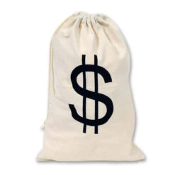 Sac De Voleur Avec Imprimé Dollars, 42x26cm