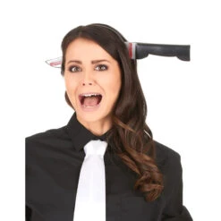 Serre Tête Couteau Dans La Tête -Boutique De Carnaval D'Halloween Serre tete couteau dans la tete 3