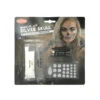 Set De Maquillage Squelette Avec Gemmes Argentées -Boutique De Carnaval D'Halloween Set de maquillage squelette avec gemmes argentees