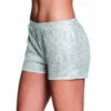 Shorty Argenté Recouvert De Sequins