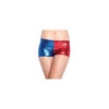 Shorty Arlequin Bleu Rouge -Boutique De Carnaval D'Halloween Shorty arlequin bleu rouge