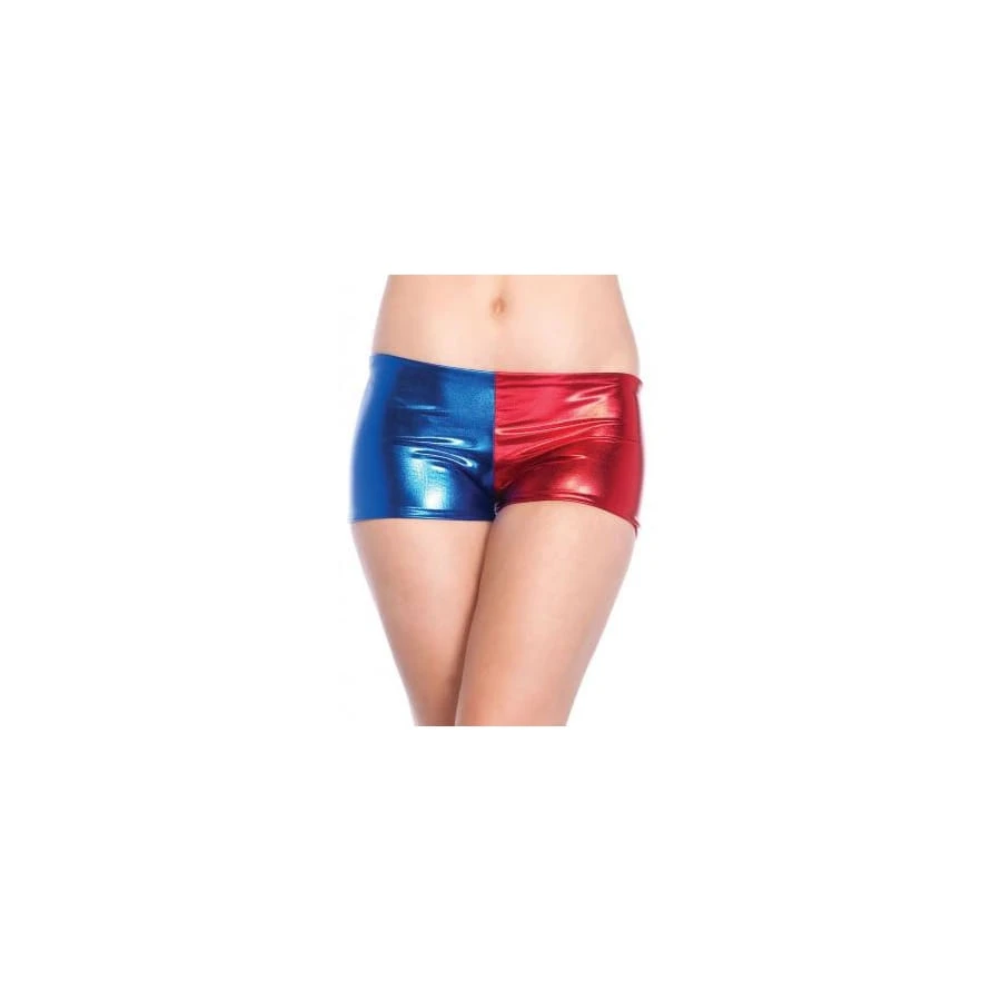Shorty Arlequin Bleu Rouge 3 Shorty Arlequin Bleu Rouge